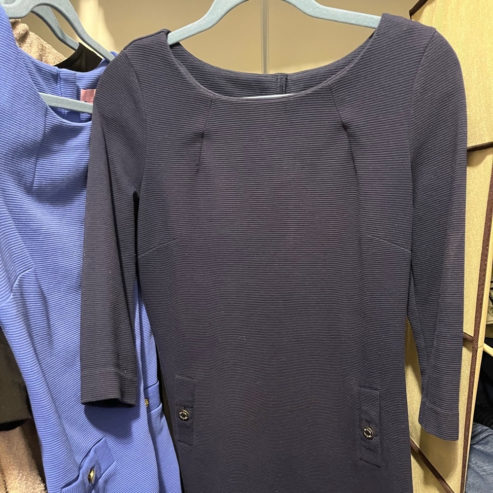 Lilly Pulitzer navy shift dress